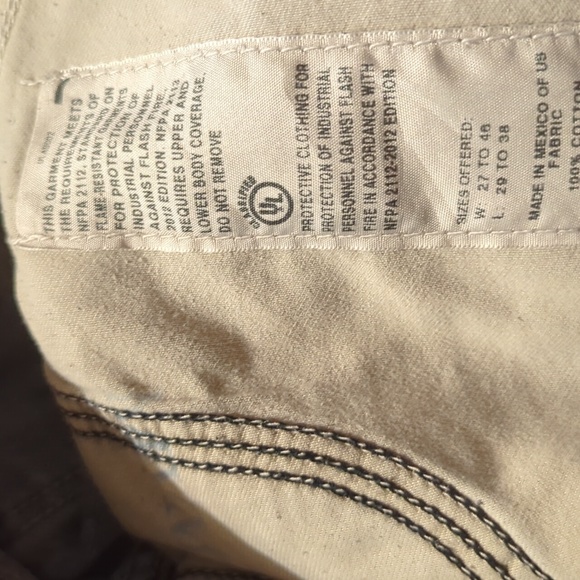 Fire resistant distressed cutoff shorts. - Picture 6 of 7